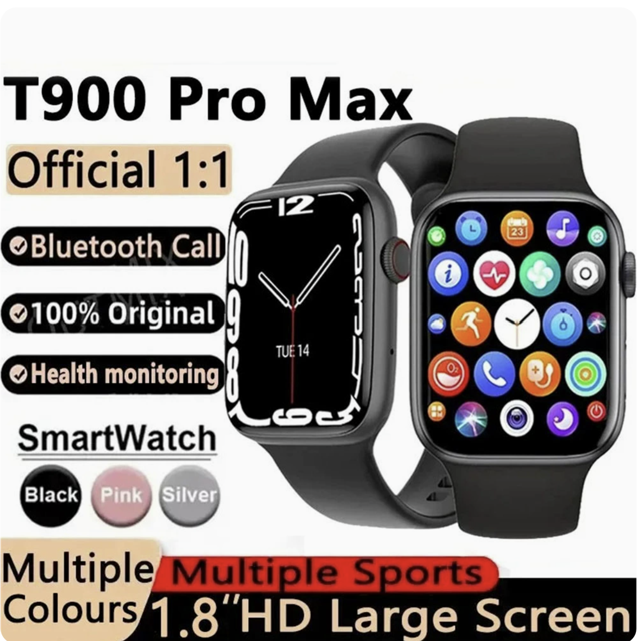 T900 Pro Max Smart Watch(Bluetooth)