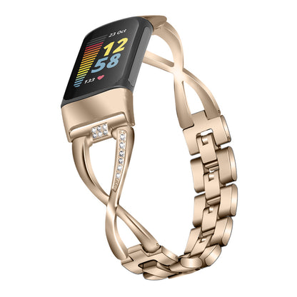 Woman New Metallic Diamond-encrusted Smartwatch