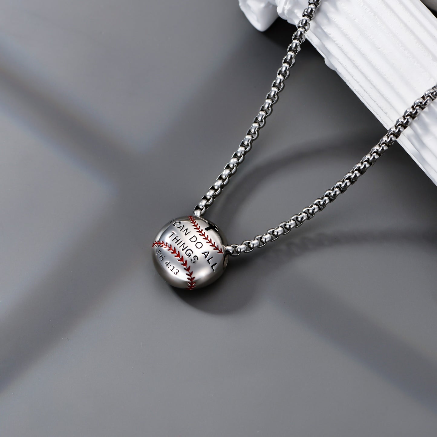Baseball Necklace 925 Sterling Silver Pendant Necklaces Charm Pendants