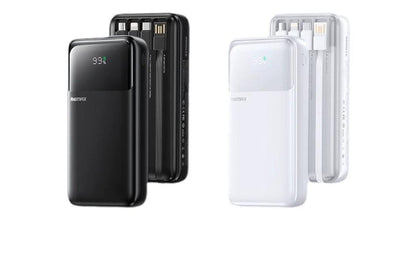 Portable Power Bank 20000mAh Large Capacity Fast Charging External Battery Comes with 4-Wire Charger PowerBank for IPhone Xiaomi