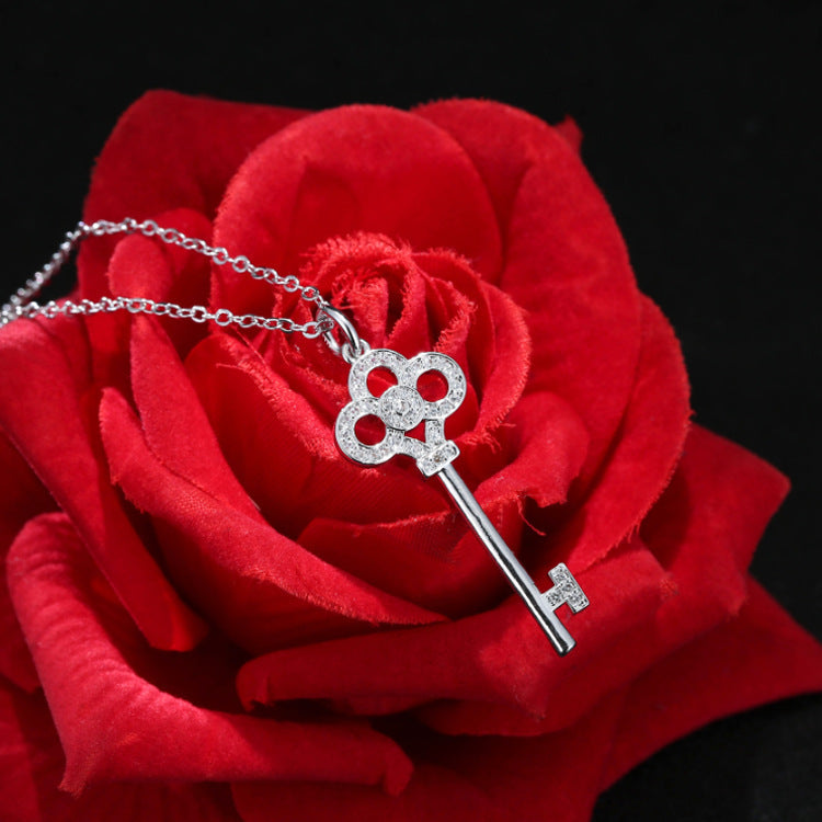 925 Sterling Silver Key Necklace