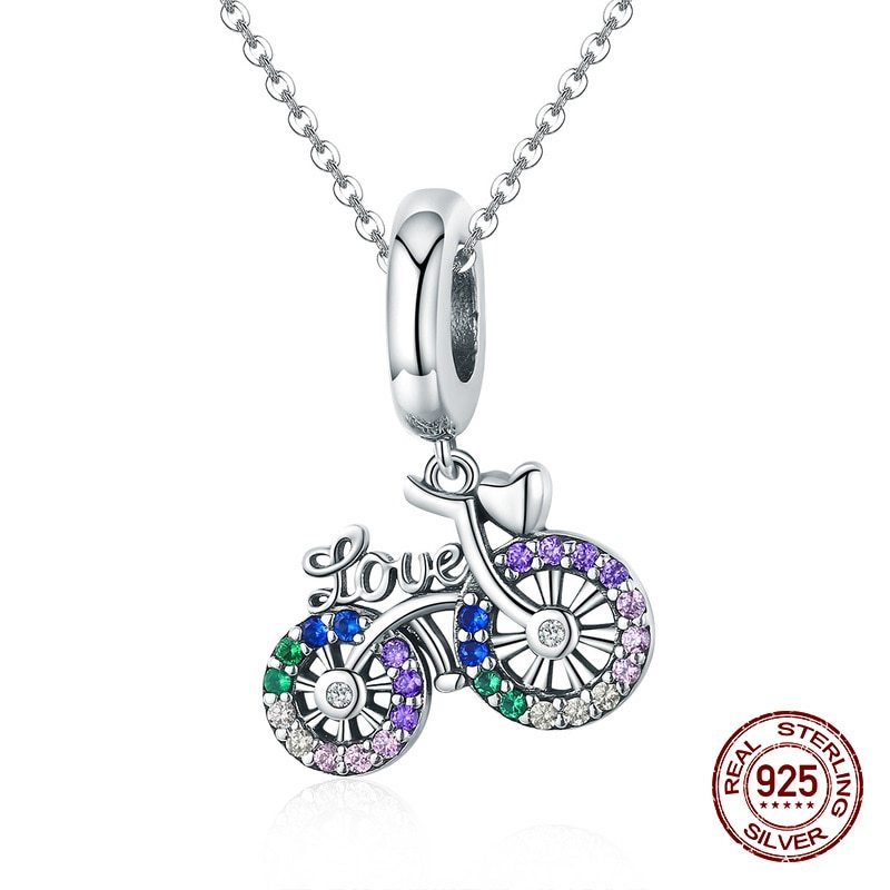 925 sterling silver rainbow pendant