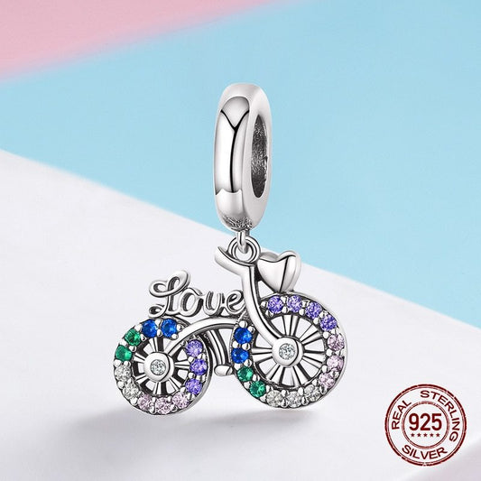 925 sterling silver rainbow pendant