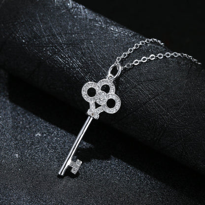 925 Sterling Silver Key Necklace