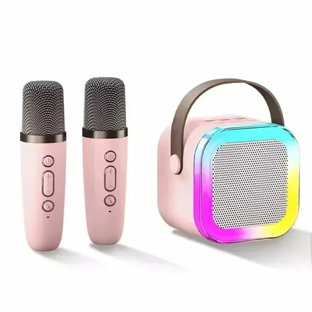 Wireless Karaoke Speaker Bluetooth Microphone K12 Home KTV Karaoke Machine RGB Light Portable Mini Bluetooth Speaker