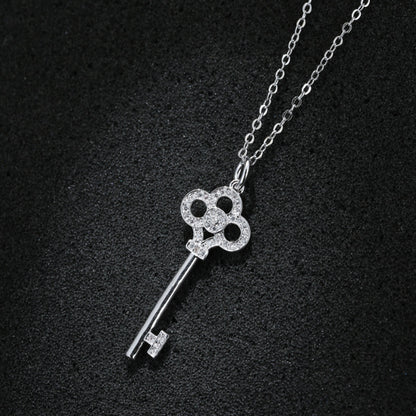 925 Sterling Silver Key Necklace