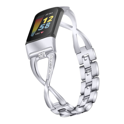 Woman New Metallic Diamond-encrusted Smartwatch
